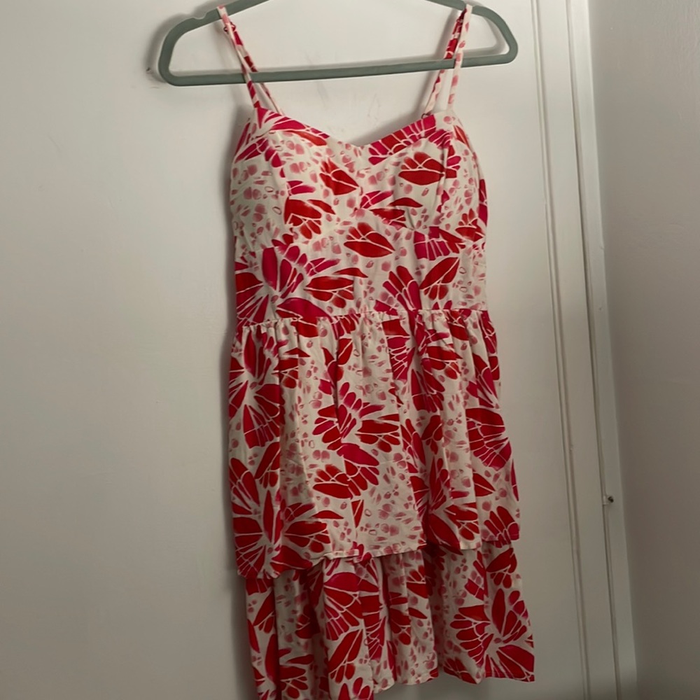 pink and red dress size large